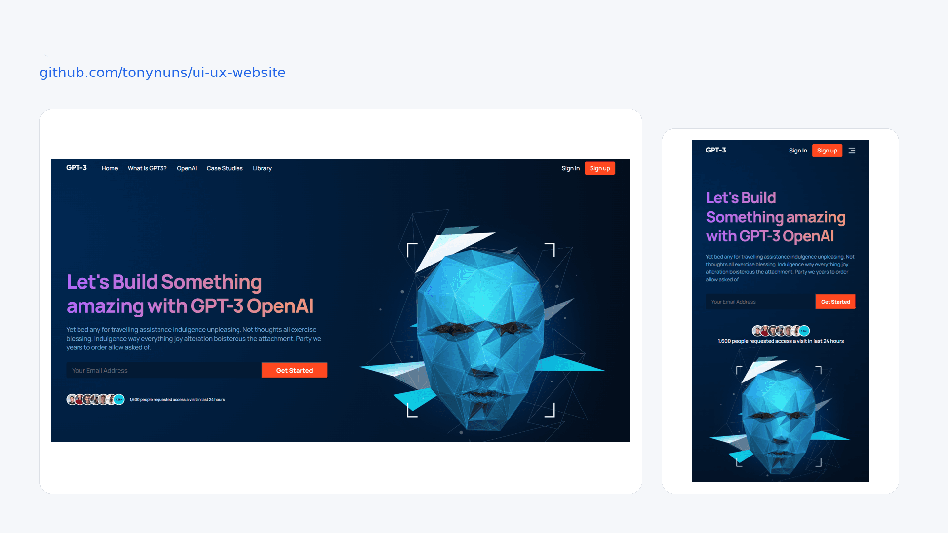 UI/UX Responsive Design